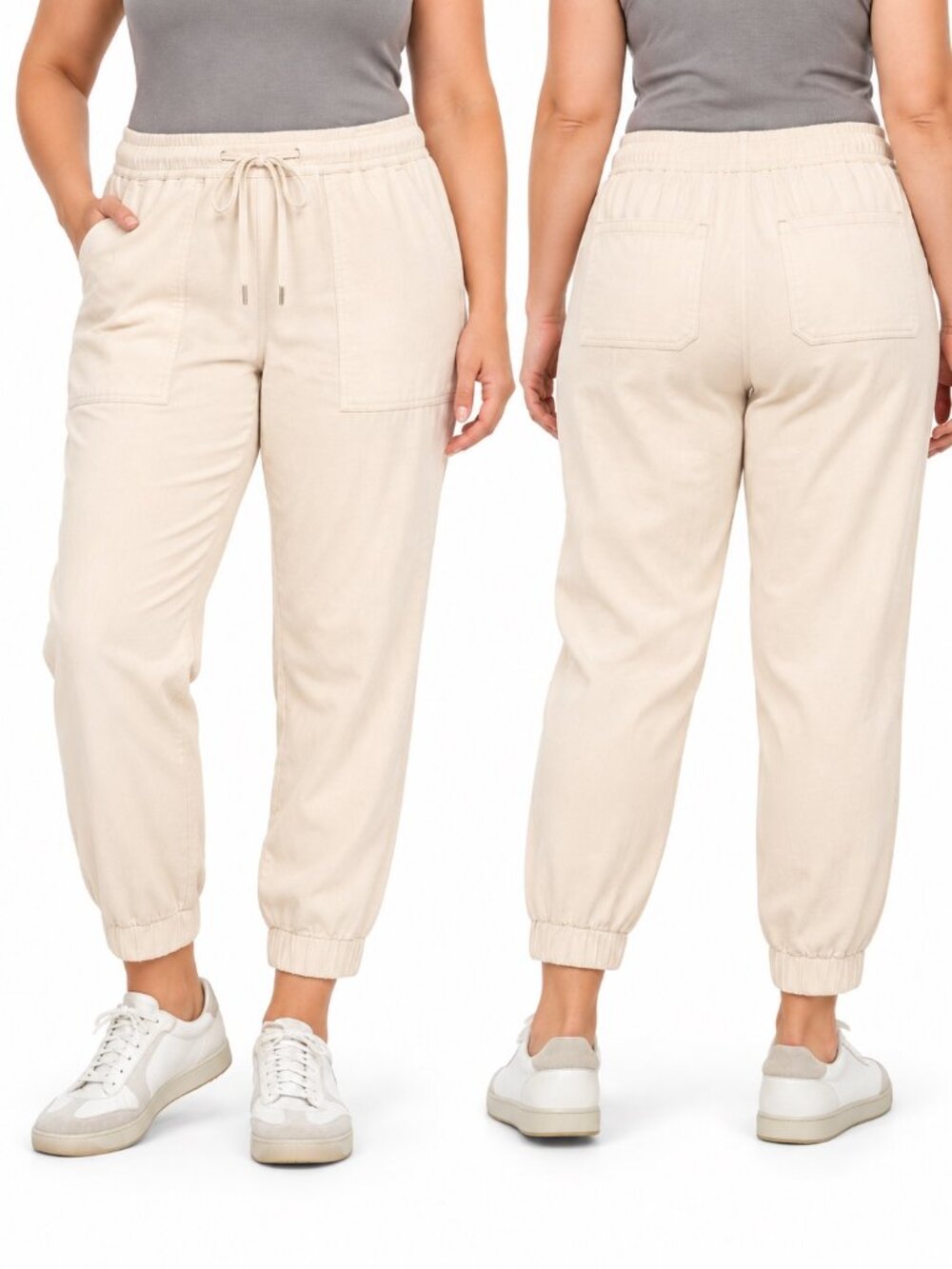 Buffalo David Bitton Women's Soft Tencel Pull-On Drawstring Joggers Size Large